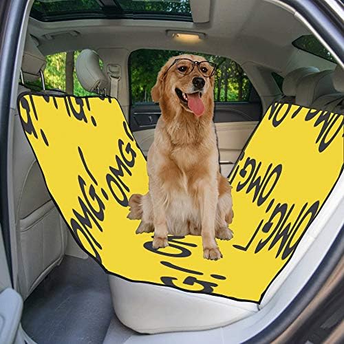 Enevotx Husă pentru scaun pentru câini Scrisoare personalizată Doodle artă modă imprimare creativă Huse pentru scaune auto