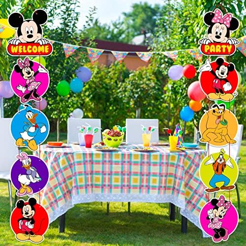 Mickey Mouse Mouse Birthday Party Supplies, Sign Sign Sign Sign Banner Welcome Banner pentru Mickey Mouse Decorațiuni pentru