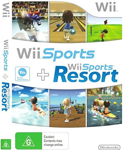 Nintendo Wii Sports / Wii Sports Resort - 2 jocuri pe 1 versiune pachet de discuri
