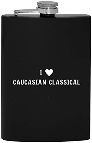 Am inima dragoste Caucazian clasic-8oz Hip băut alcool balon