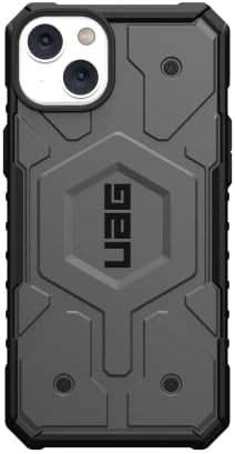 Urban Armor Gear UAG Proiectat pentru iPhone 14 Plus Case Silver 6.7 Pathfinder Magnet încorporat compatibil cu Magsafe Încărcare Slim Lightweight Sockproof Droproof Rugged Cover de protecție
