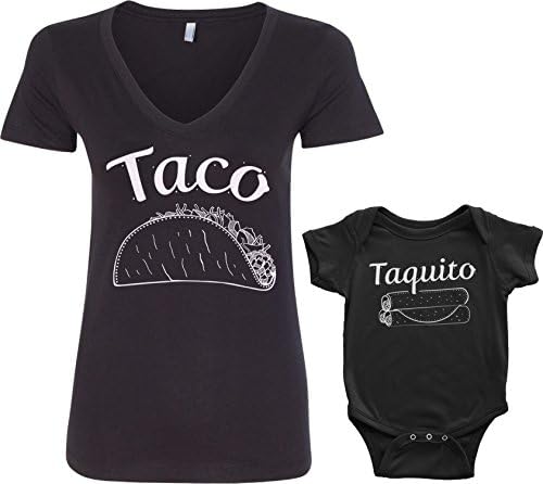 Firerock Taco & Taquito pentru copii pentru copii și tricouri pentru femei V