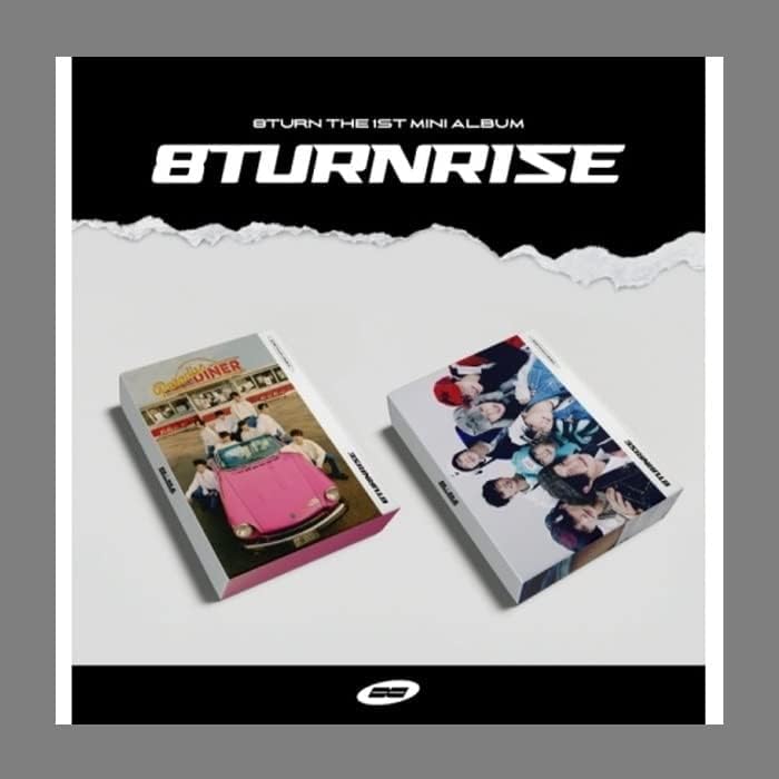 8Turn 8Turnrise primul mini album CD+POB+Booklet+Selfie Book+Photocard+Sticker+Mini Poster pe Pack+Film Photo+Id Imagine+Hârtie