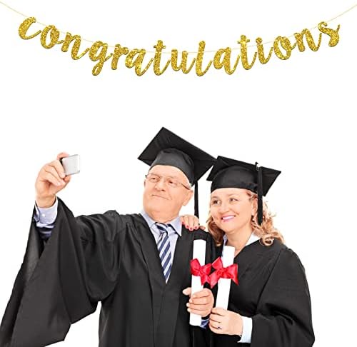 Felicitări de felicitări cu sclipici de aur talorine pentru nuntă, aniversare, absolvire, felicitări Master Bunting, Decorațiuni