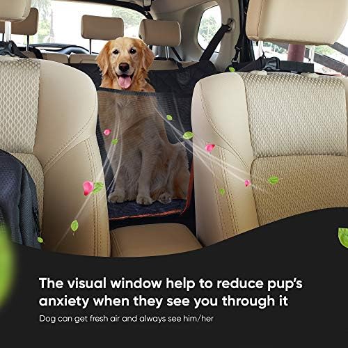 Husă pentru scaun auto pentru câini, protecție pentru scaune auto pentru animale de companie cu spate mare, cu fereastră de
