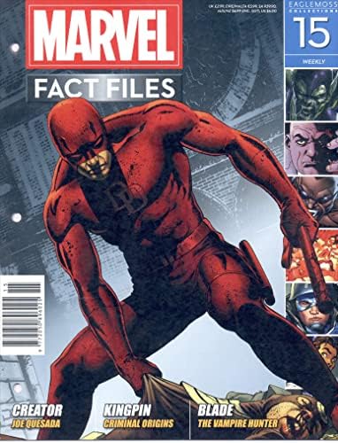 Marvel Fact Files # 15 VF / NM ; carte de benzi desenate Eaglemoss / Daredevil
