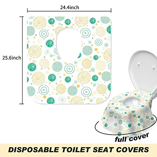 Capaci de scaune de toaletă de unică folosință de la 18Ftrabbit - 25 de pachete în plus mari, înfășurat individual, de antrenament portabil pentru călătorii, copii mici, copii, adulți, gravidă, în toalete publice