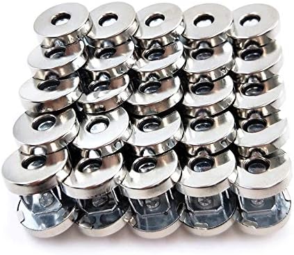 50 seturi magnetice pungă Snap Cleme buton / mare pentru închiderea pungă geantă de mână haine de cusut ambarcațiuni de argint