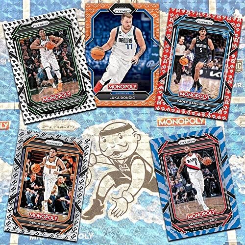 Nou 2022-2023 Panini Prizm Factory Monopoly Basketball Box - plus noutate personalizată Luka Doncic Art Cards ilustrat