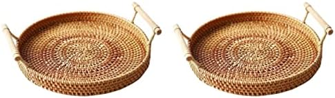 Veemoon tavă decorativă tavă decorativă coșuri țesute mici pâine țesută
