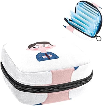 ORYUEKAN sac de depozitare a șervețelului sanitar, geantă portabilă pentru femei, Fete, pungă pentru cupa menstruală, băiat de desene animate