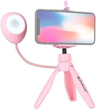Flash-uri externe & amp; Selfie lumini Mini buzunar desktop trepied Mount + telefon clemă titular + Live Broadcast LED lumina cu șurub 1/4 inch