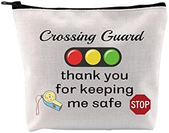 G2TUP Crossing Guard Machiaj Bag de machiaj Lollipop Lady Cadou Gardă Crossing Guard Vă mulțumim că m -ați păstrat în siguranță