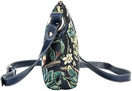 Semnează geantă de tote de tapiserie, geantă încrucișată și geantă de machiaj cosmetic pentru femei cu William Morris Tree