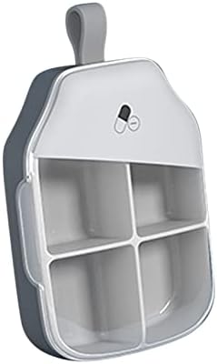 Portabil Rotativ stil călătorie compartiment săptămânal caz cutie titularul Dispenser Organizator Container clar produce containere
