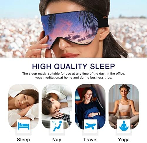 Unisex Sleep Eye Mask Guam's-Nimitz-Beach-Sunset Night Sleeping Masca de somn confortabil pentru ochi de somn