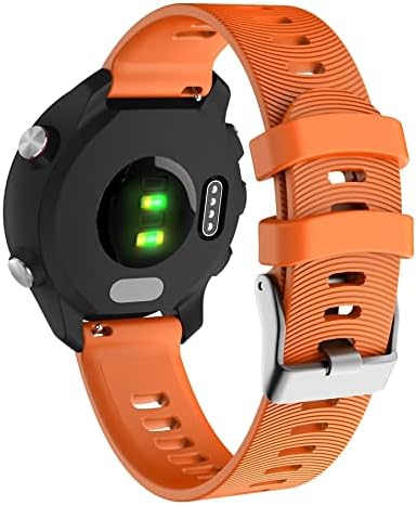 Rorffk 20mm Silicon Watchband curea pentru Garmin Forerunner 245 245m 645 Vivoactive 3 Vivomove HR Brățară inteligentă Brățară