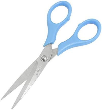 X-Dree Home Office Blue Handle Metal Blade Cusut Hârtie Dreptul de 5,5 (Forbici Diritte pe la Carta da cucire con lama în Metallo