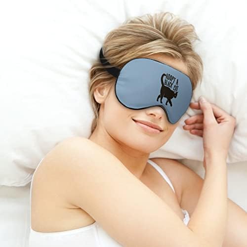 Black Cat Sleep Sleep Mask Moale Funny Eye Shade Blindfold Eye Cover Sleeping Masca pentru călătorie