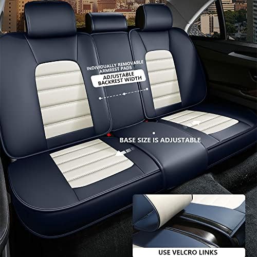 Huse pentru scaune auto de lux pentru Hyundai Kona n 2023, capac cu respirație moale, cu respirație moale PU, cu buzunare de