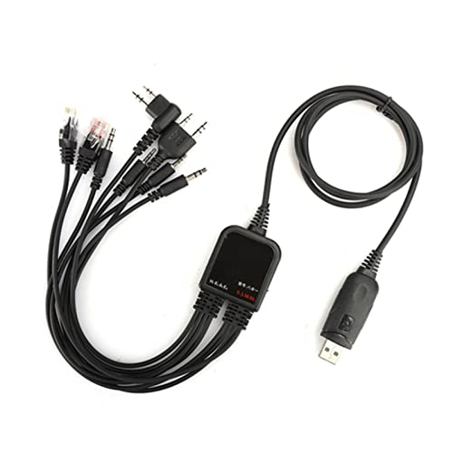 Cablu de programare Radio Yosoo Health Gear, cablu de programare USB, 8 în 1 cablu de programare USB pentru Kenwood/Quanshengcn/TYT/Motorola Radio