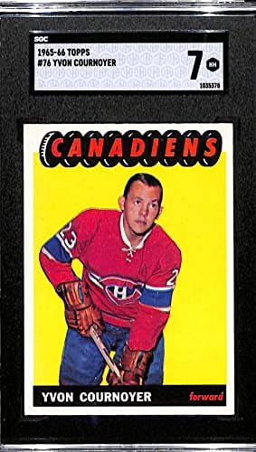 76 Yvan Cournoyer RC Uer DP - 1965 Topps Hockey Cards Gradat SGC 7 - Carduri de hochei nesemnate