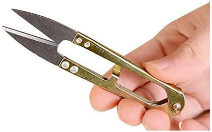 2 buc metal în formă de U Grip cusut foarfece fire fir croitori Cutter Mini mici Snips tunderea Nipper-mare pentru Stitch,
