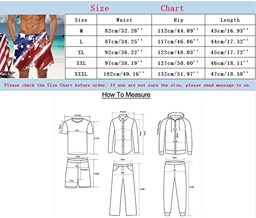 Pantaloni scurți de vară BMisegm pentru bărbați casual casual 3D Digital Independence Day Imprimare Buzunar Catarama Slimat
