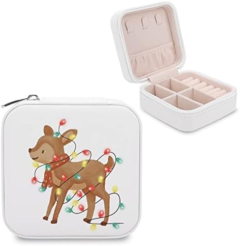Lumini de Crăciun Cutie de bijuterii Cutie Fun Animal Pu Mic portabil de călătorie portabilă Organizator de vacanță Afișare