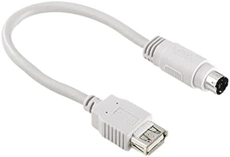 Adaptor/Convertor Hama, 6-pin mini DIN Plug-USB Tip A-Conector, Grey