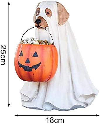 Yitopus Câine Elf Bomboane Castron Crăciun Decorare Cadou Depozitare Rășină Artizanat Halloween Bomboane Stand Halloween Bomboane