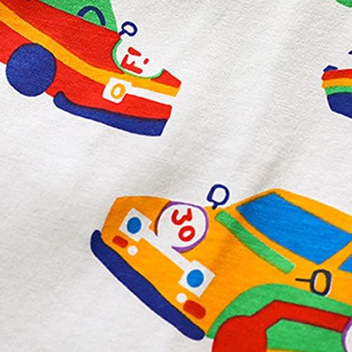 Tricouri cu mânecă scurtă pentru băieți pentru copii pentru copii cu mânecă scurtă de bumbac autovehicule casual Graphic Crewneck