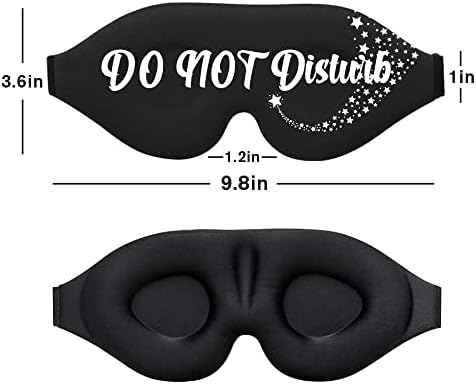 2 pachet Nu deranjați masca de somn, masca de ochi ușoară pentru dormit 3D conturată cu ochiul conturat, respirabil moale