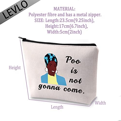 Levlo Funny Lady Bands Lovers Gifts Poo nu va veni Come Makeup Gents Comedy Comedy Bags Cosmetic