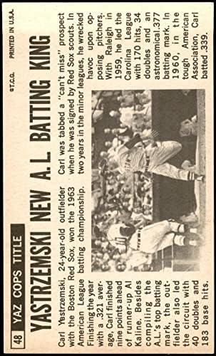 1964 Topps 48 Carl Yastrzemski Boston Red Sox Ex/Mt Red Sox