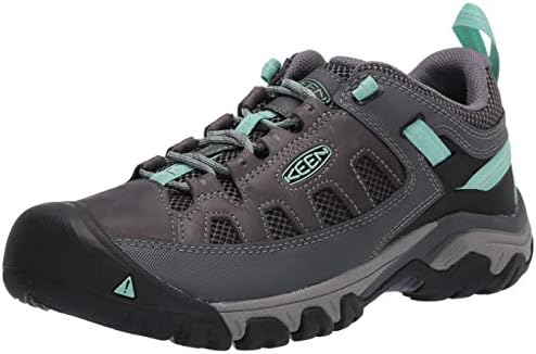 Pantofi de drumeție respirabili cu înălțime redusă pentru femei, cu înălțime joasă, oțel gri/val de ocean, 9