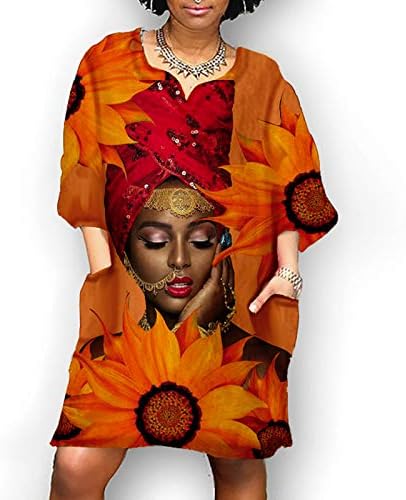 Rochie de tricou de vară wybaxz pentru femei v gât rochie de stil exotic pentru femei, plus rochii de dimensiuni pentru femei
