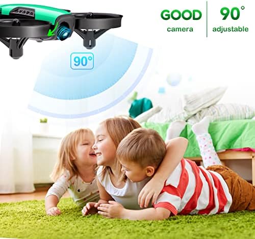 Loolinn | Drone pentru copii cu cameră - mini drone, telecomandă Quadcopter UAV cu cameră reglabilă de 90 °, gardieni de securitate,