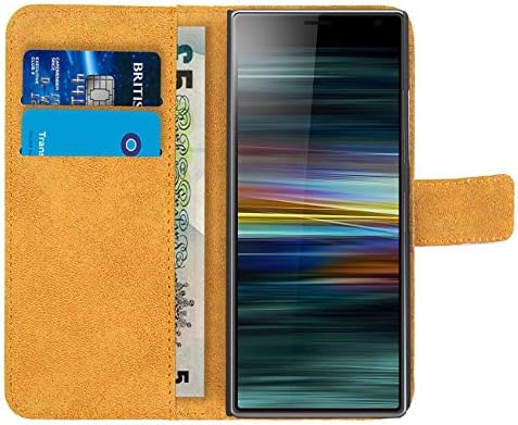 CaseExpert Sony Xperia 10 Plus caz, frumos model din piele Kickstand Flip portofel sac caz acoperi pentru Sony Xperia 10 Plus