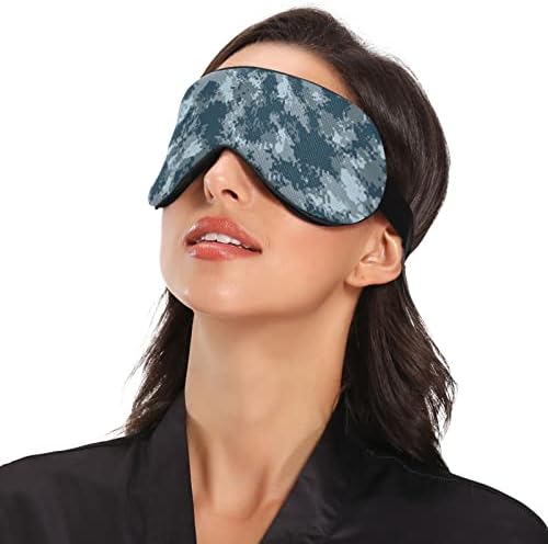 Unisex Sleep Eye Masca de ochi bleumarin-camo-spray-spray nocturn Sleeping Masca de somn confortabil pentru ochi de somn Cover