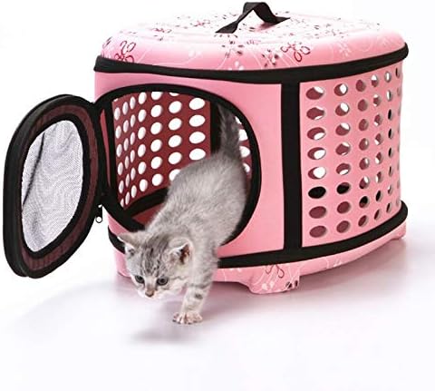 NOLOGO Travel Pet saci Cat floare purtători saci Respirabil Roz pliere câine mic în aer liber umăr sac Boss pisici transportă