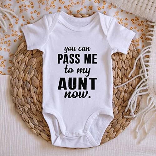 Auntie Onesie Baby Boys Girls Codypuit Romper Romper Neutral mătușă pentru bebeluși One-Picece pentru nou-născut Mânecă scurtă