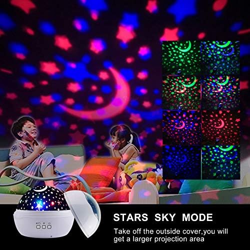 Proiector de lumină stelară pentru dormitor, lumini de Galaxie de noapte pentru copii iluminare senzorială a cerului lămpi