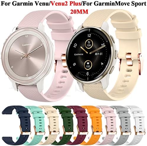 Curele de ceas inteligente BAHDB pentru Garmin Venu/Venu2 Plus Vivoactive 3 Silicon Watchands Garminmove Sport Forerunner 245