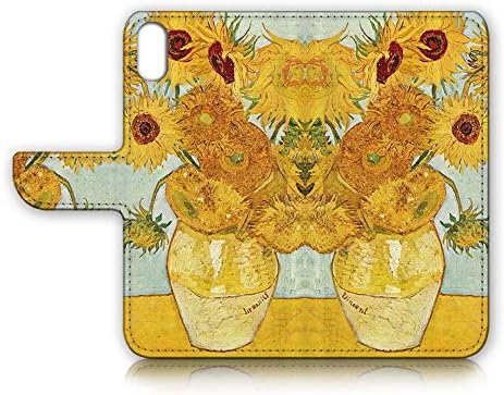 pentru iPhone Xs MAX, proiectat Flip portofel telefon caz de acoperire, A23195 Van Gogh floarea-soarelui 23195
