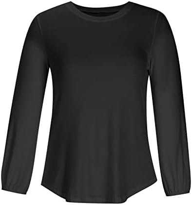 Tie Dye Topuri pentru femei mâneci lungi tricouri Gât rotund Topuri Plus Dimensiune Culoare solidă tricou Halloween pulover tricou