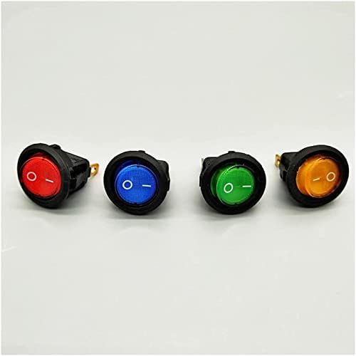 Shubiao Rocker Switch 1buc 20mm Kcd1 LED tip navă comutator 20a 12V lampă comutator de alimentare Lift auto buton lumina on