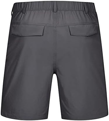 Poliva pentru bărbați pentru bărbați pantaloni scurți de marfă uscată rapidă Golf Călătorie pantaloni scurți casual rezistenți