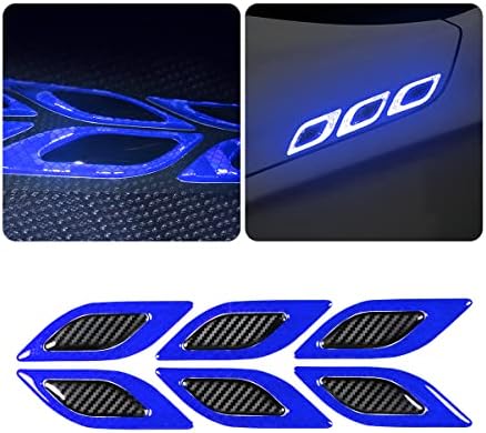Autocolant cu dungi reflectorizante 3D pentru protecția de ger de apărare a mașinii, 6PC-uri de siguranță Night Visibilitate
