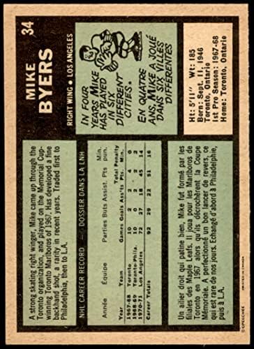 1971 O-Pee-Chee # 34 Mike Byers Buffalo Sabers NM+ Sabers